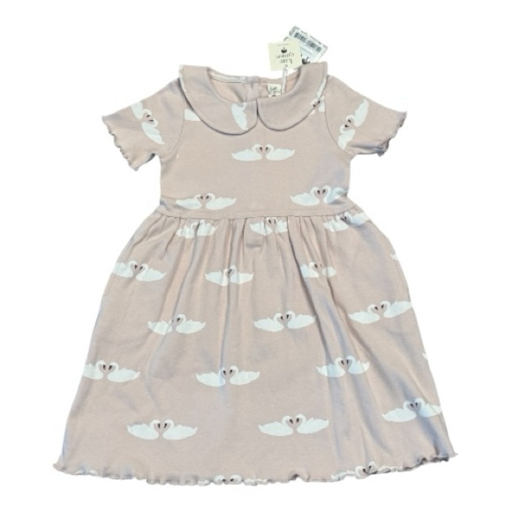 Kate Quinn Pink Swan Peter Pan Dress